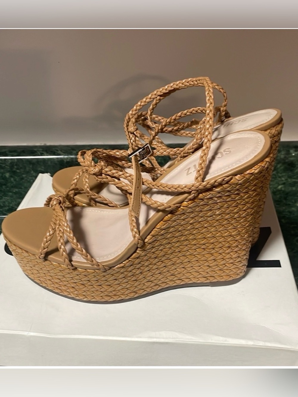 SCHUTZ Women Wedge Heel Sandals 8.5 - Picture 3 of 6